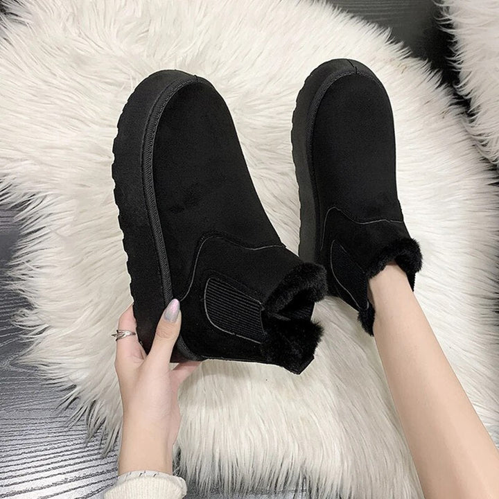 Warm and Comfortable Winter Boots for Women - FrostFlair-Brown-3.0-Nora Luxe