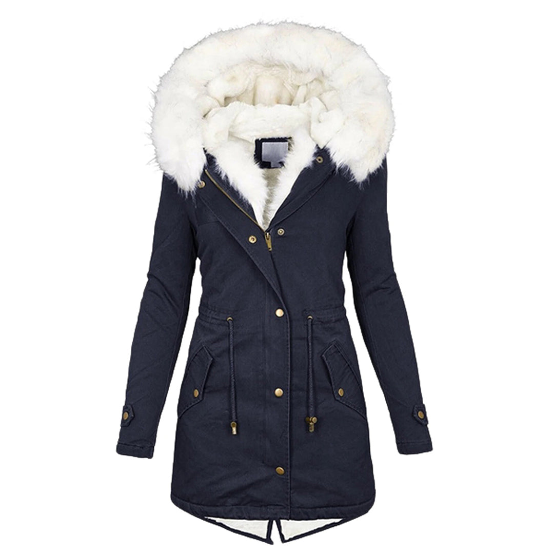 Warm and Stylish Winter Coat - Elin-Navy blue-S-Nora Luxe
