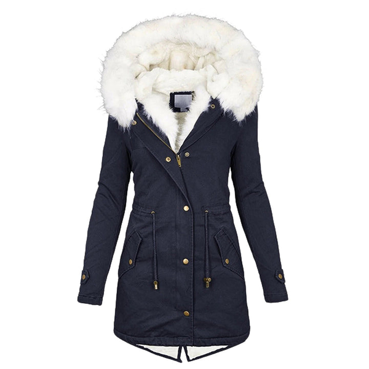 Warm and Stylish Winter Coat - Elin-Navy blue-S-Nora Luxe