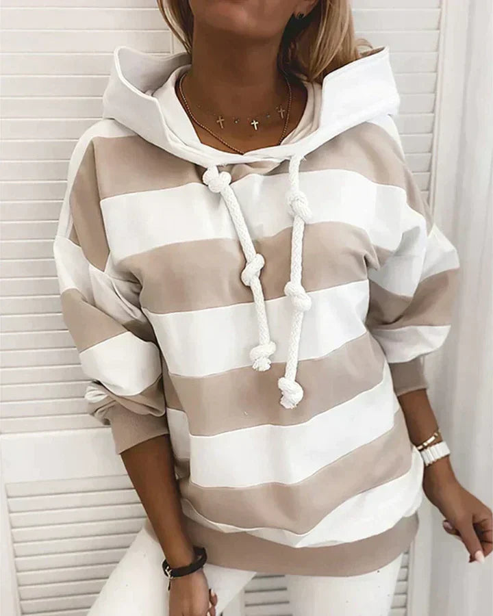Warm and Stylish Women's Hoodie - Elise-Beige-XS-Nora Luxe