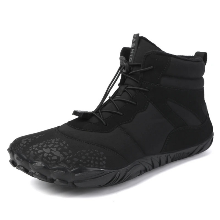 Warm Barefoot Snow Boots - FrostFlex-Black-3.5-Nora Luxe