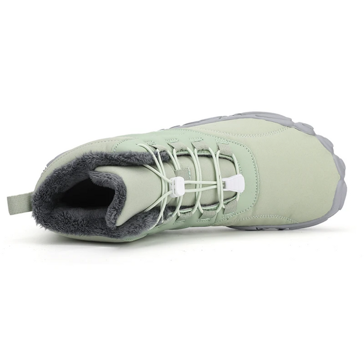 Warm Barefoot Snow Boots - FrostFlex-Blue-3.5-Nora Luxe