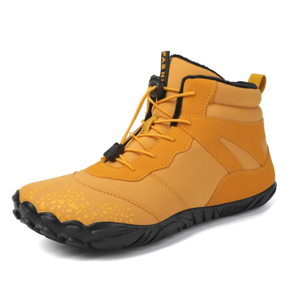 Warm Barefoot Snow Boots - FrostFlex-Yellow-3.5-Nora Luxe