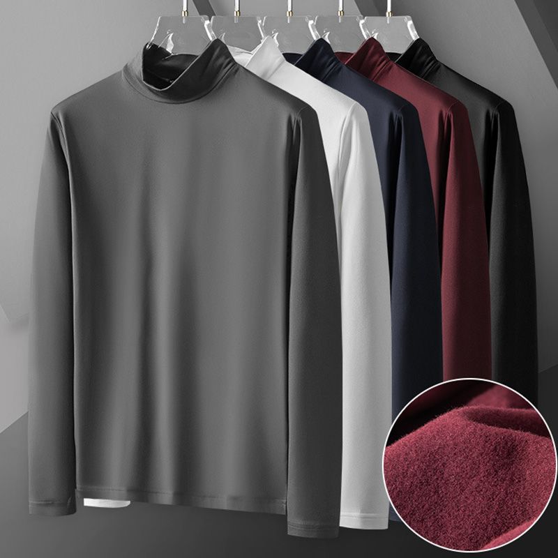 Warm Brushed Cotton Shirt - Lars-Black-M-Nora Luxe