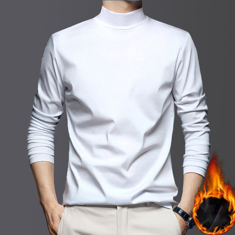 Warm Brushed Cotton Shirt - Lars-White-M-Nora Luxe