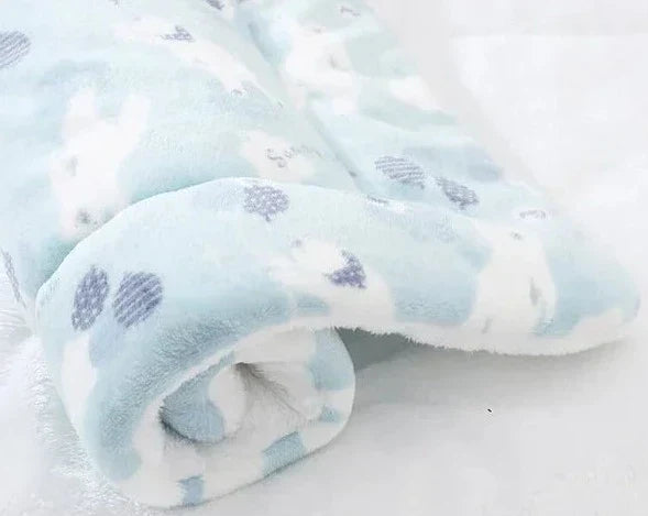 Warm Cat Blanket - SnuggleSoft-Blue & pool berries-S-Nora Luxe