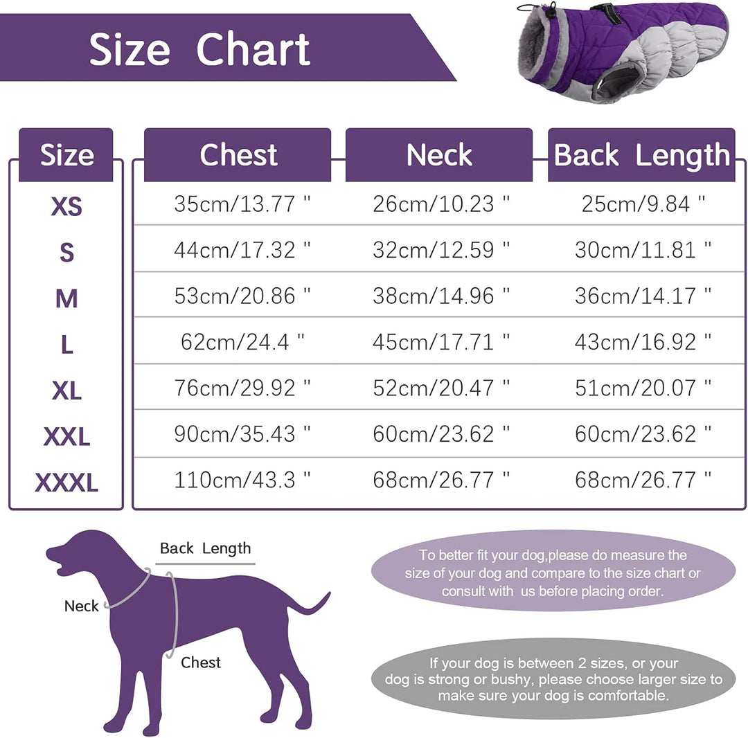 Warm Dog Winter Jacket with Built-in Harness-Red-XS-Nora Luxe