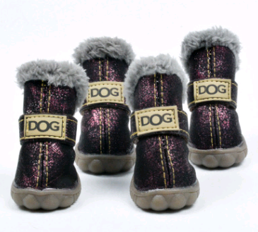 Warm Dogs Snow Boots - SnowPaws-Blue-S (1.57 x 1.18 inches)-Nora Luxe