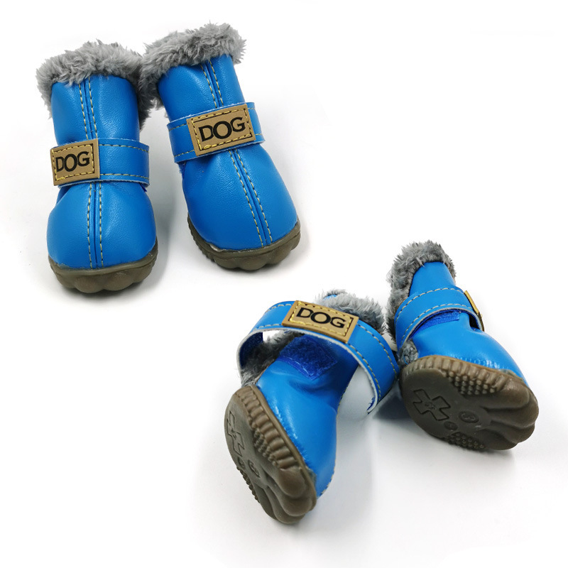 Warm Dogs Snow Boots - SnowPaws-Blue-S (1.57 x 1.18 inches)-Nora Luxe