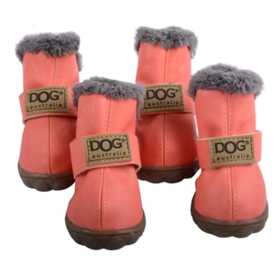 Warm Dogs Snow Boots - SnowPaws-Pink-S (1.57 x 1.18 inches)-Nora Luxe