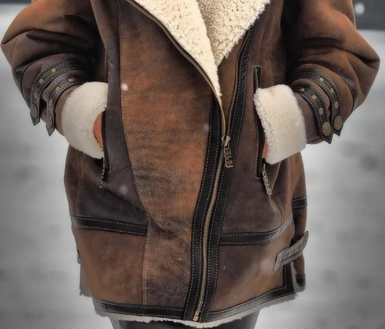 Warm Fleece Jacket for Women - Amara-Brown-S-Nora Luxe