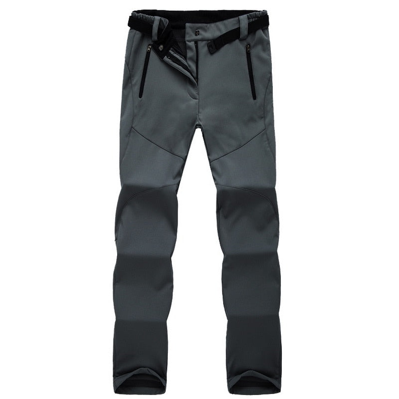 Warm Fleece Softshell Trousers - Everest-Gray-S-Nora Luxe