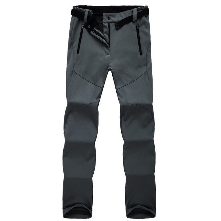 Warm Fleece Softshell Trousers - Everest-Gray-S-Nora Luxe