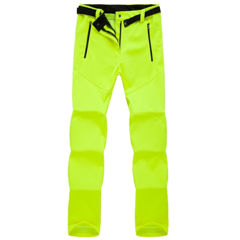 Warm Fleece Softshell Trousers - Everest-Neon Yellow-S-Nora Luxe