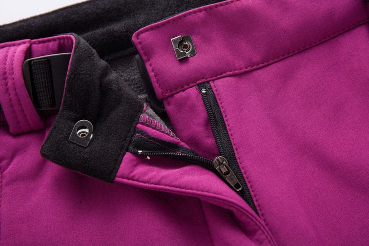 Warm Fleece Softshell Trousers - Everest-Pink-S-Nora Luxe