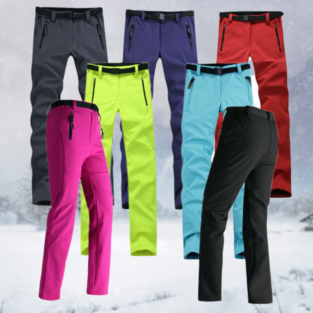 Warm Fleece Softshell Trousers - Everest-Pink-S-Nora Luxe