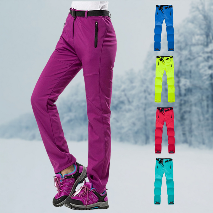 Warm Fleece Softshell Trousers - Everest-Pink-S-Nora Luxe