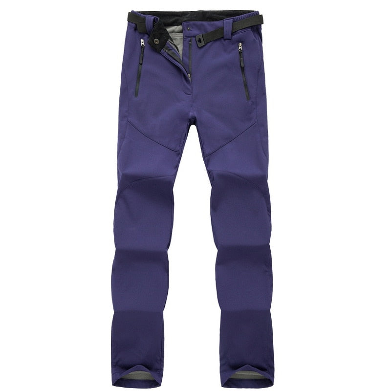 Warm Fleece Softshell Trousers - Everest-Purple-S-Nora Luxe