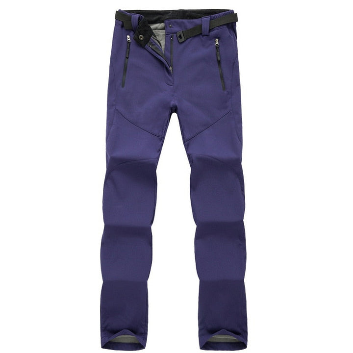 Warm Fleece Softshell Trousers - Everest-Purple-S-Nora Luxe