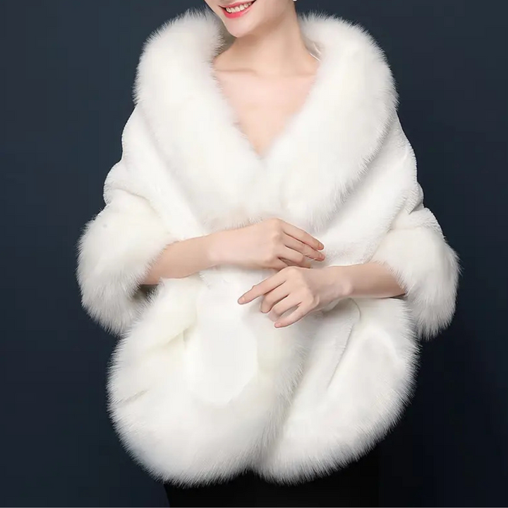 Warm Fur Scarf for Women - Elin-Black-Nora Luxe