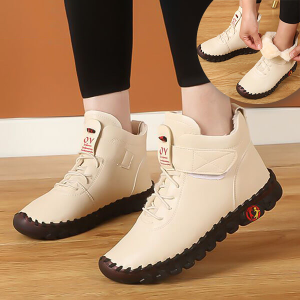 Warm High Women's Shoes – Nova-Beige-4.5-Nora Luxe