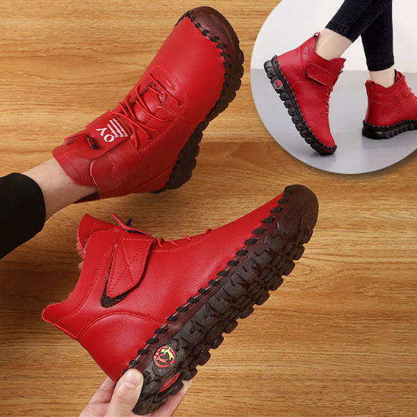 Warm High Women's Shoes – Nova-Red-4.5-Nora Luxe