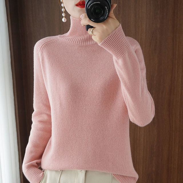 Warm Jumper for Women - Celeste-Pink-S-Nora Luxe