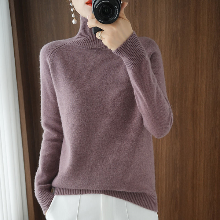 Warm Jumper for Women - Celeste-Purple-S-Nora Luxe
