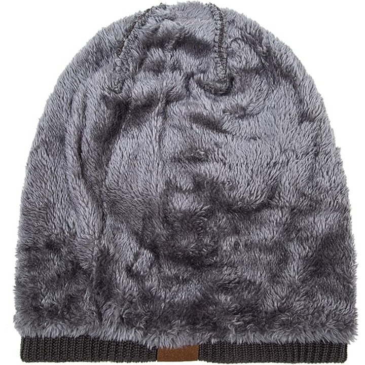 Warm Knitted Beanie – Yves-Orange-Nora Luxe