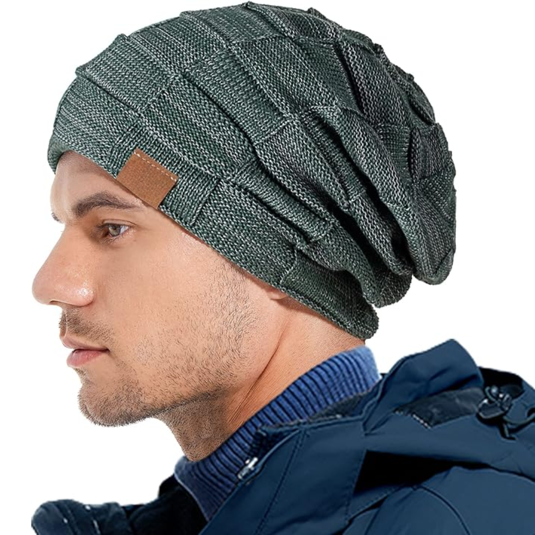 Warm Knitted Beanie – Yves-Orange-Nora Luxe