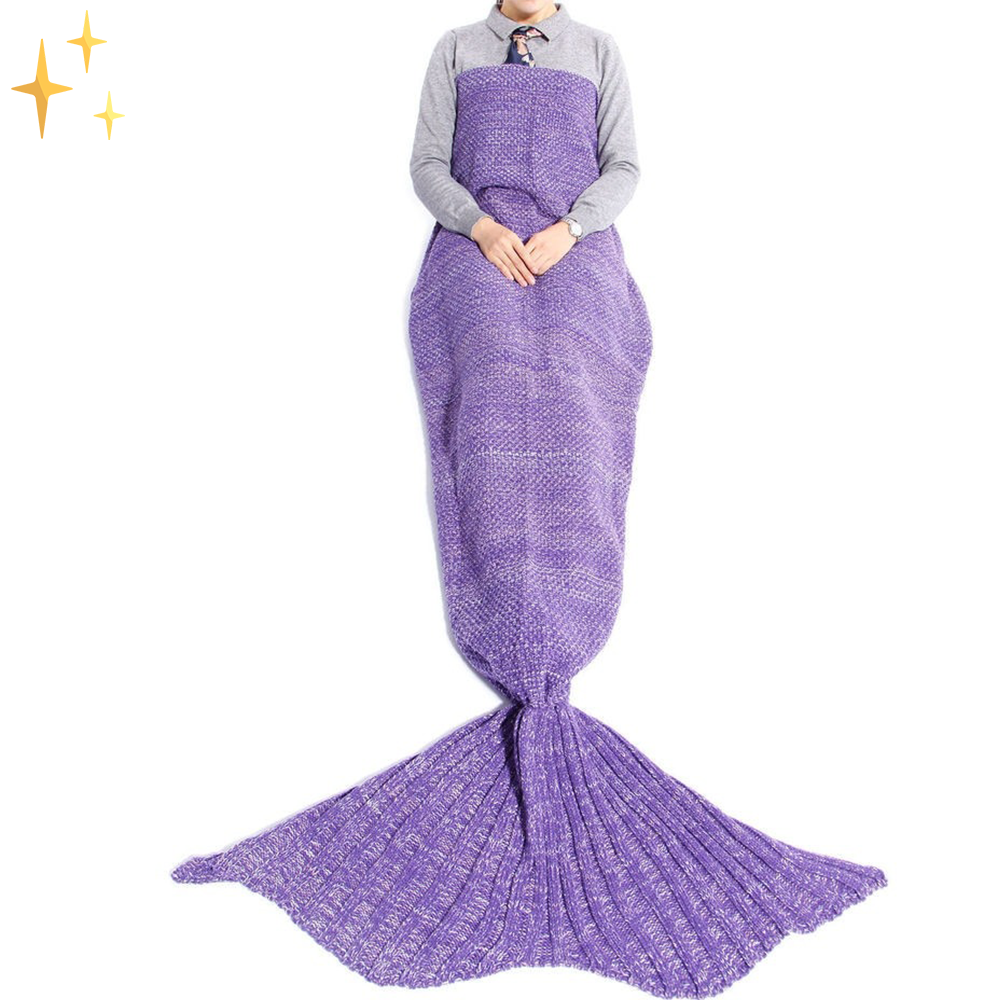 Warm Knitted Mermaid Tail - MermaidDreams-Green-Nora Luxe