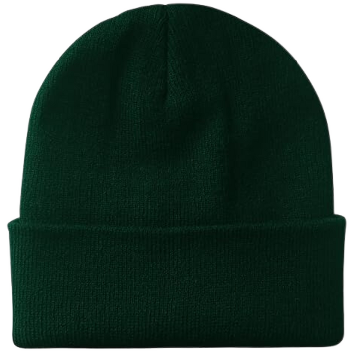 Warm Knitted Winter Hat - CozyCap-Dark Green-Nora Luxe