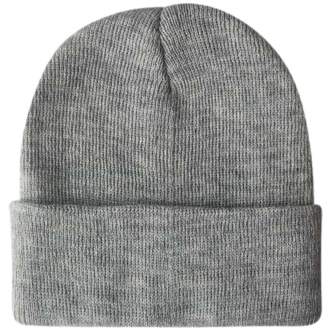 Warm Knitted Winter Hat - CozyCap-Gray-Nora Luxe