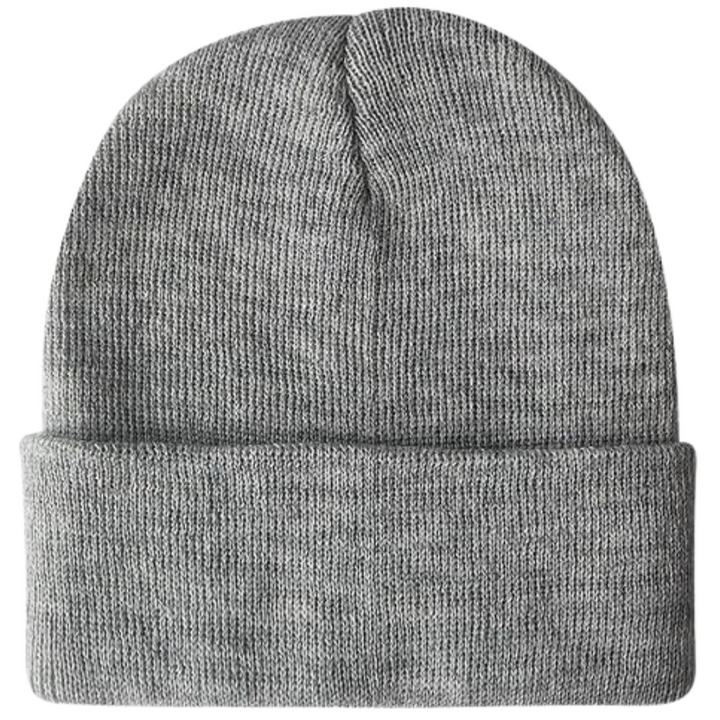 Warm Knitted Winter Hat - CozyCap-Gray-Nora Luxe