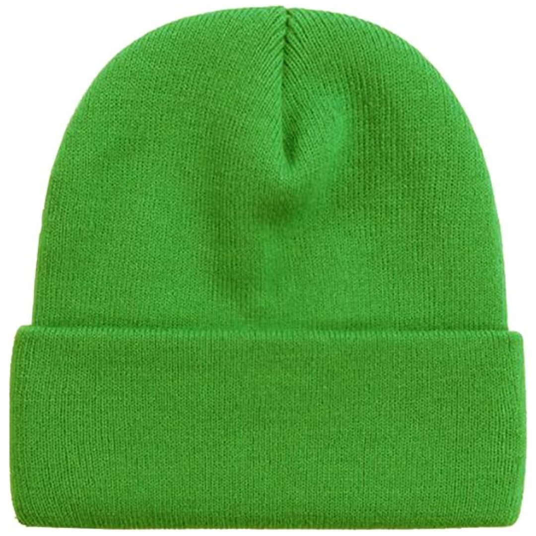 Warm Knitted Winter Hat - CozyCap-Green-Nora Luxe
