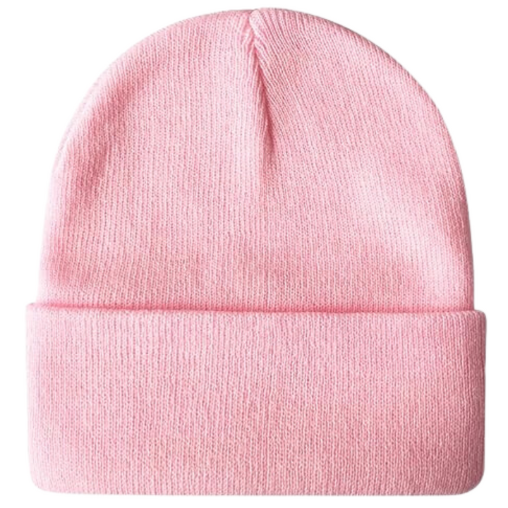Warm Knitted Winter Hat - CozyCap-Pink-Nora Luxe