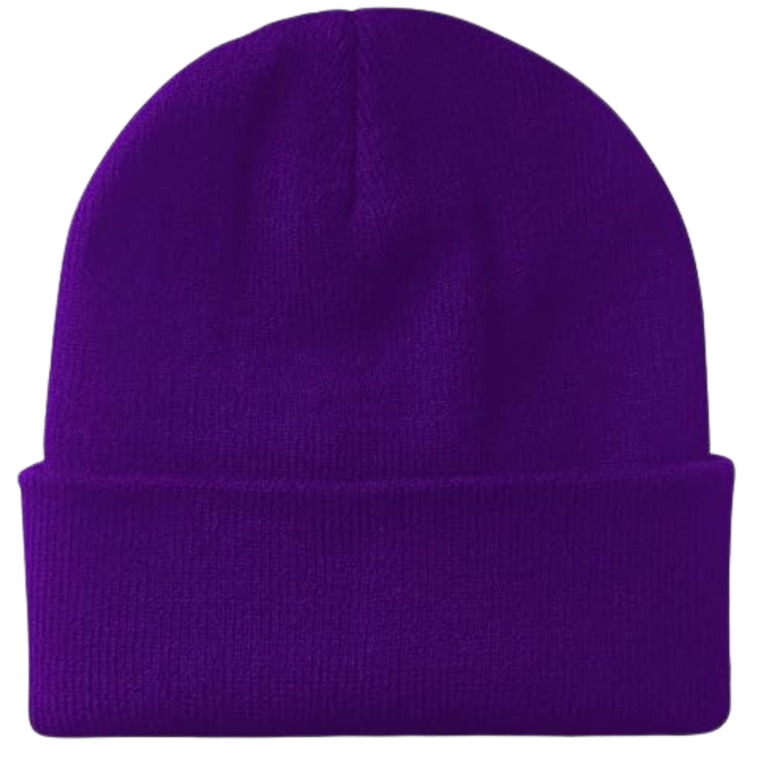 Warm Knitted Winter Hat - CozyCap-Purple-Nora Luxe