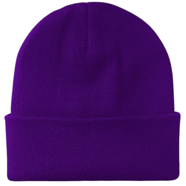 Warm Knitted Winter Hat - CozyCap-Purple-Nora Luxe