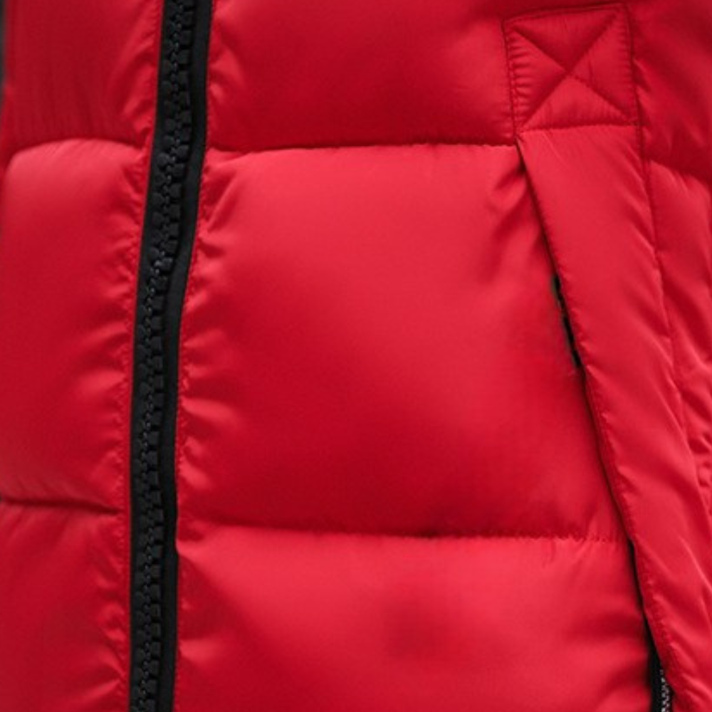 Warm Ladies Puffer Jacket with Hood - Livia-Pink-XS-Nora Luxe