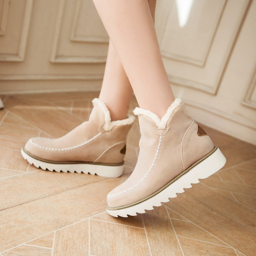 Warm Ladies' Shoes - Ivy-Beige-2.5-Nora Luxe