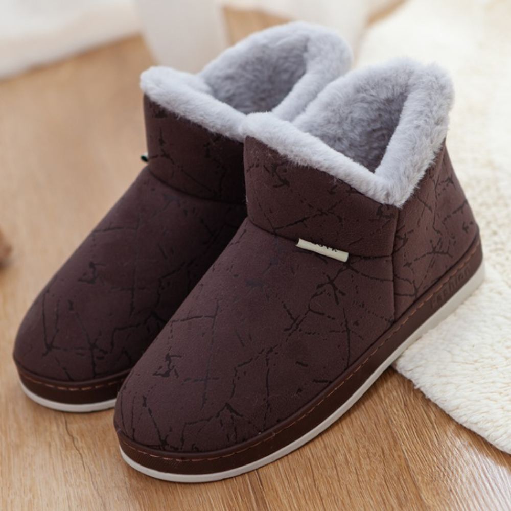 Warm Ladies' Slippers for Winter - Livia-Brown-3-Nora Luxe