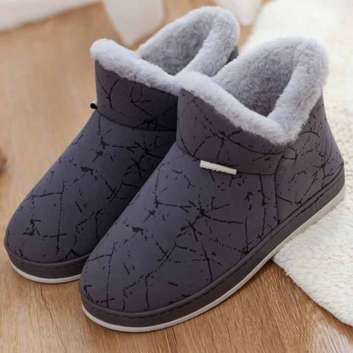 Warm Ladies' Slippers for Winter - Livia-Gray-3-Nora Luxe