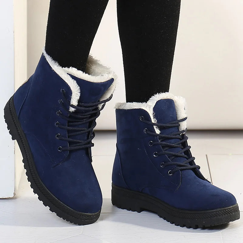Warm Ladies Winter Boots - Aria-Blue-3.0-Nora Luxe