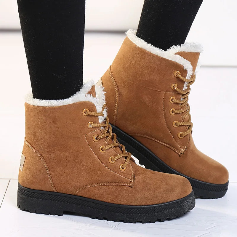 Warm Ladies Winter Boots - Aria-Brown-3.0-Nora Luxe