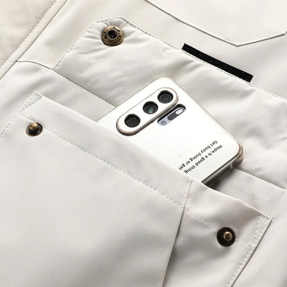 Warm Leisure Jacket for Men - Nicolas-White-S-Nora Luxe