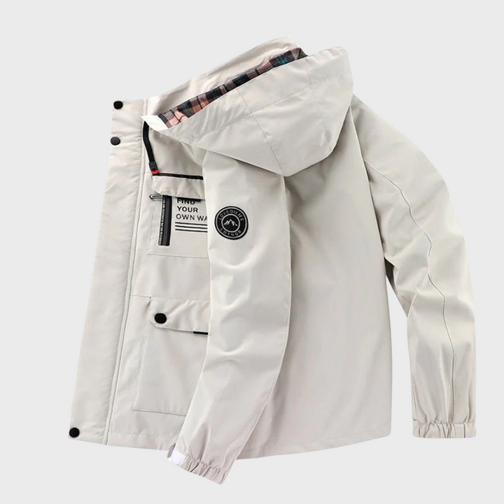 Warm Leisure Jacket for Men - Nicolas-White-S-Nora Luxe
