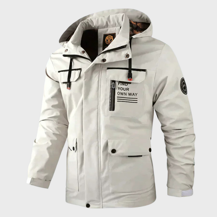 Warm Leisure Jacket for Men - Nicolas-White-S-Nora Luxe
