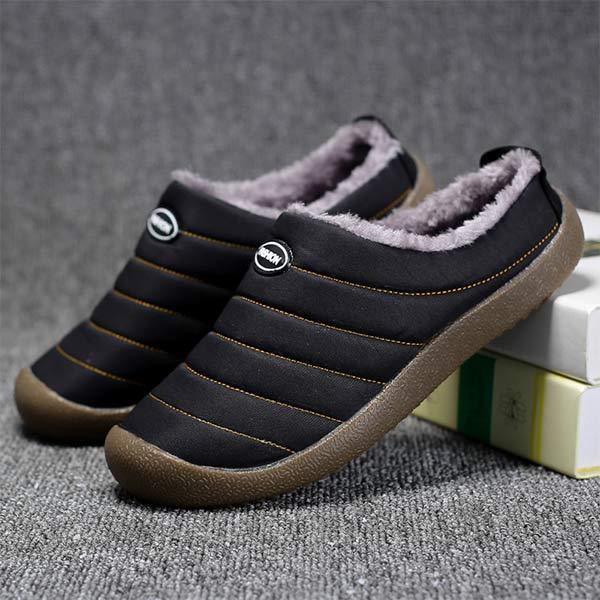 Warm Lined Men's Slippers - Lars-Green-5.5-Nora Luxe