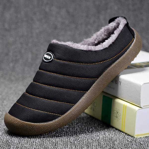 Warm Lined Men's Slippers - Lars-Green-5.5-Nora Luxe