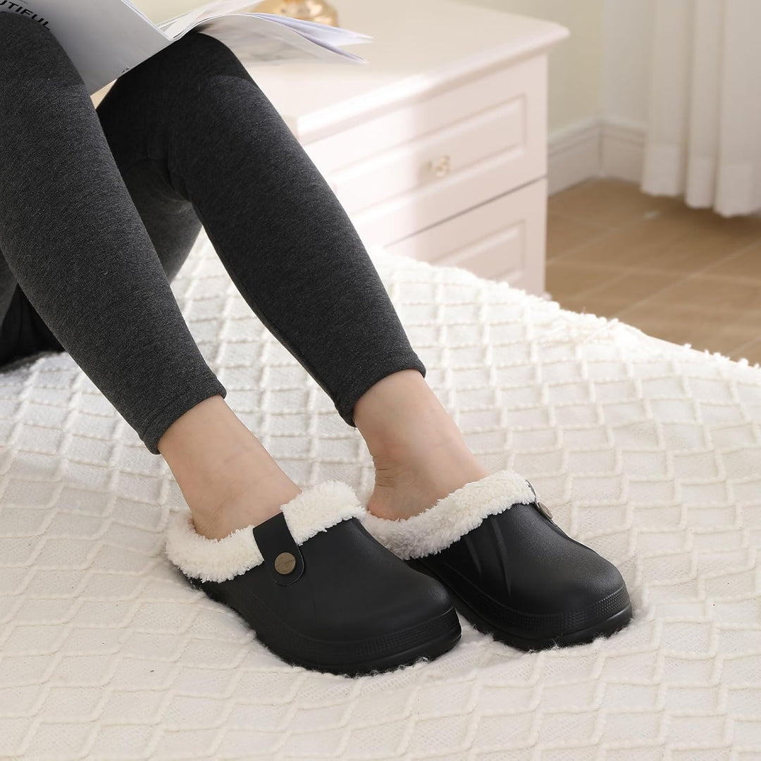 Warm Lined Slippers - CosyStep-Light Gray-4.5–5.5 Women / 2.5–3.5 Men-Nora Luxe